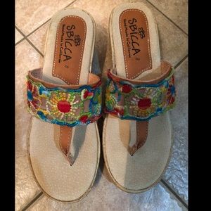 SBICCA multi color wedge